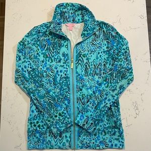 Lilly Pulitzer Leona full-zip Everglades, Size XS